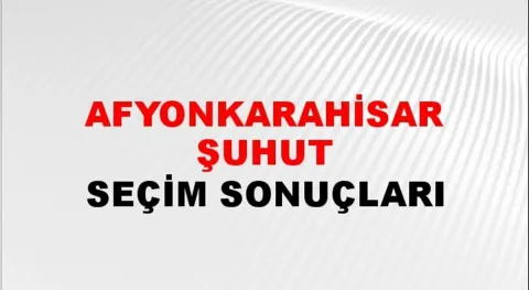 Afyonkarahisar Şuhut Yerel Seçim Sonuçları! 31 Mart 2024 Afyonkarahisar Şuhut Belediye Başkanlığı Seçim Sonuçları! Afyonkarahisar Şuhut'ta kim kazandı, hangi parti?