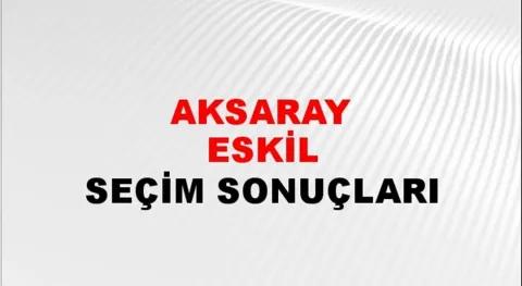 Aksaray Eskil Yerel Seçim Sonuçları! 31 Mart 2024 Aksaray Eskil Belediye Başkanlığı Seçim Sonuçları! Aksaray Eskil'de kim kazandı, hangi parti?