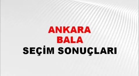 Ankara Bala Yerel Seçim Sonuçları! 31 Mart 2024 Ankara Bala Belediye Başkanlığı Seçim Sonuçları! Ankara Bala'da kim kazandı, hangi parti?