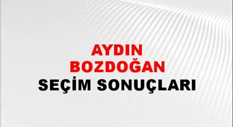Aydın Bozdoğan Yerel Seçim Sonuçları! 31 Mart 2024 Aydın Bozdoğan Belediye Başkanlığı Seçim Sonuçları! Aydın Bozdoğan'da kim kazandı, hangi parti?
