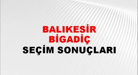 Balıkesir Bigadiç Yerel Seçim Sonuçları! 31 Mart 2024 Balıkesir Bigadiç Belediye Başkanlığı Seçim Sonuçları! Balıkesir Bigadiç'te kim kazandı, hangi parti?
