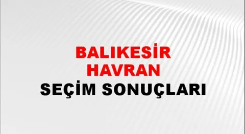 Balıkesir Havran Yerel Seçim Sonuçları! 31 Mart 2024 Balıkesir Havran Belediye Başkanlığı Seçim Sonuçları! Balıkesir Havran'da kim kazandı, hangi parti?