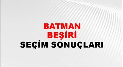 Batman Beşiri Yerel Seçim Sonuçları! 31 Mart 2024 Batman Beşiri Belediye Başkanlığı Seçim Sonuçları! Batman Beşiri'de kim kazandı, hangi parti?