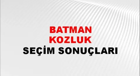 Batman Kozluk Yerel Seçim Sonuçları! 31 Mart 2024 Batman Kozluk Belediye Başkanlığı Seçim Sonuçları! Batman Kozluk'ta kim kazandı, hangi parti?