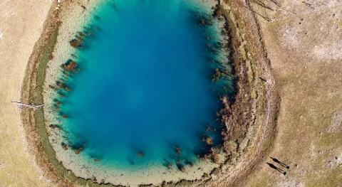 Beyşehir Gölü'nde kuraklık artıyor