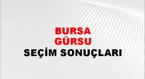 Bursa Gürsu Yerel Seçim Sonuçları! 31 Mart 2024 Bursa Gürsu Belediye Başkanlığı Seçim Sonuçları! Bursa Gürsu'da kim kazandı, hangi parti?