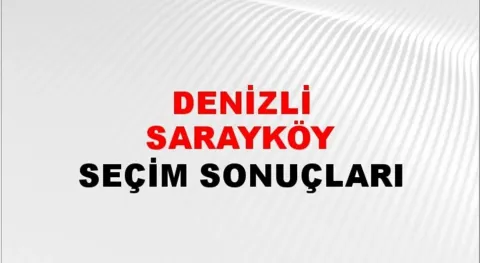 Denizli Sarayköy Yerel Seçim Sonuçları! 31 Mart 2024 Denizli Sarayköy Belediye Başkanlığı Seçim Sonuçları! Denizli Sarayköy'de kim kazandı, hangi parti?