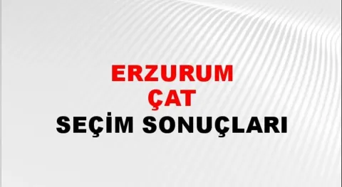 Erzurum Çat Yerel Seçim Sonuçları! 31 Mart 2024 Erzurum Çat Belediye Başkanlığı Seçim Sonuçları! Erzurum Çat'ta kim kazandı, hangi parti?