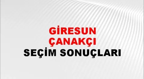 Giresun Çanakçı Yerel Seçim Sonuçları! 31 Mart 2024 Giresun Çanakçı Belediye Başkanlığı Seçim Sonuçları! Giresun Çanakçı'da kim kazandı, hangi parti?