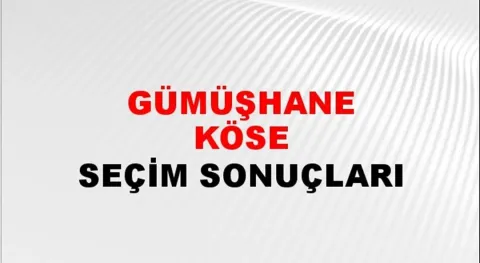 Gümüşhane Köse Yerel Seçim Sonuçları! 31 Mart 2024 Gümüşhane Köse Belediye Başkanlığı Seçim Sonuçları! Gümüşhane Köse'de kim kazandı, hangi parti?