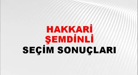 Hakkari Şemdinli Yerel Seçim Sonuçları! 31 Mart 2024 Hakkari Şemdinli Belediye Başkanlığı Seçim Sonuçları! Hakkari Şemdinli'de kim kazandı, hangi parti?