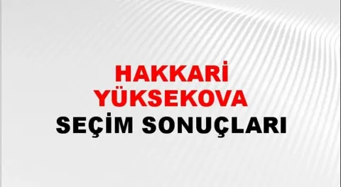 Hakkari Yüksekova Yerel Seçim Sonuçları! 31 Mart 2024 Hakkari Yüksekova'da Belediye Başkanlığı Seçim Sonuçları! Hakkari Yüksekova'da kim kazandı, hangi parti?
