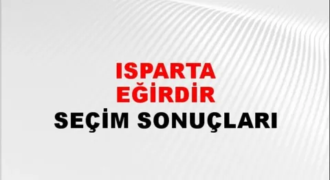 Isparta Eğirdir Yerel Seçim Sonuçları! 31 Mart 2024 Isparta Eğirdir Belediye Başkanlığı Seçim Sonuçları! Isparta Eğirdir'de kim kazandı, hangi parti?