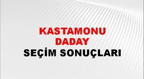 Kastamonu Daday Yerel Seçim Sonuçları! 31 Mart 2024 Kastamonu Daday Belediye Başkanlığı Seçim Sonuçları! Kastamonu Daday'da kim kazandı, hangi parti?