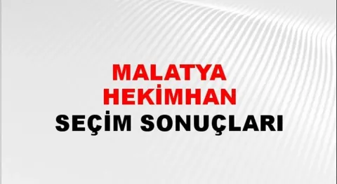 Malatya Hekimhan Yerel Seçim Sonuçları! 31 Mart 2024 Malatya Hekimhan Belediye Başkanlığı Seçim Sonuçları! Malatya Hekimhan'da kim kazandı, hangi parti?