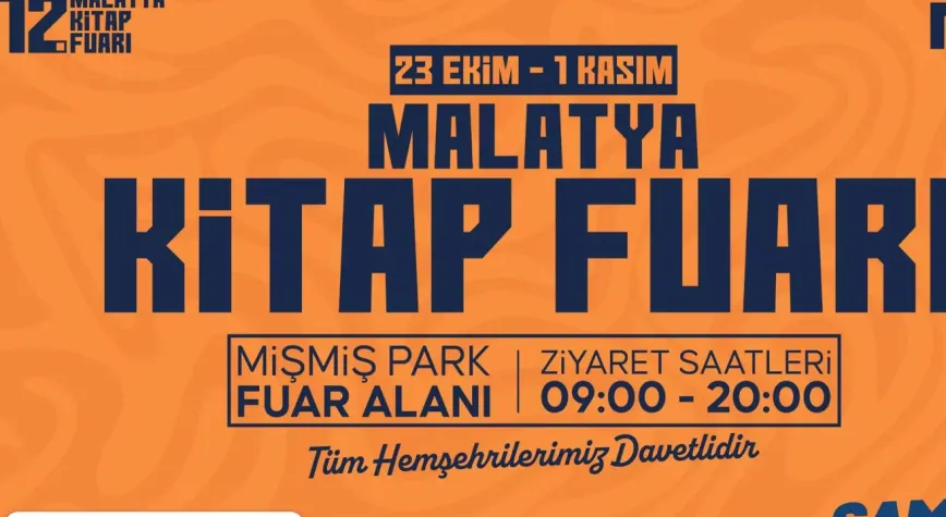 12. Malatya Anadolu Kitap ve Kültür Fuarı Kapılarını Açıyor