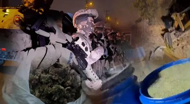 29 ilde dev uyuşturucu operasyonu! 1,6 ton madde ve 750 bin hap ele geçirildi