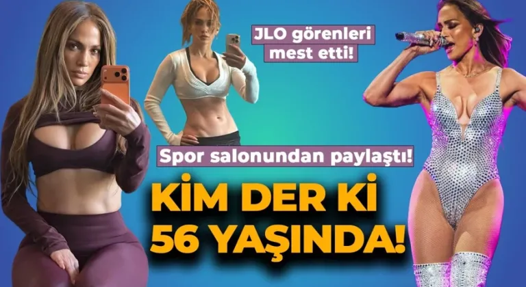 56 yaşındaki Jennifer Lopez kusursuz fiziğiyle mest etti!