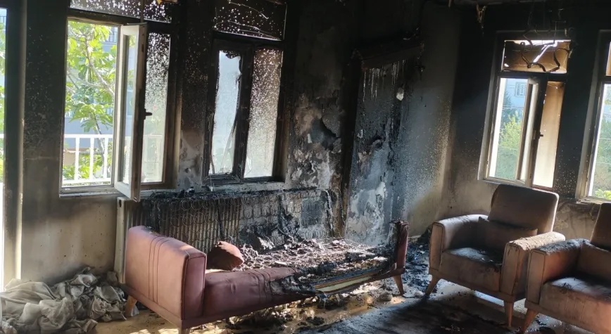 Adıyaman’da iki katlı binada yangın paniği​‌  - Videolu Haber