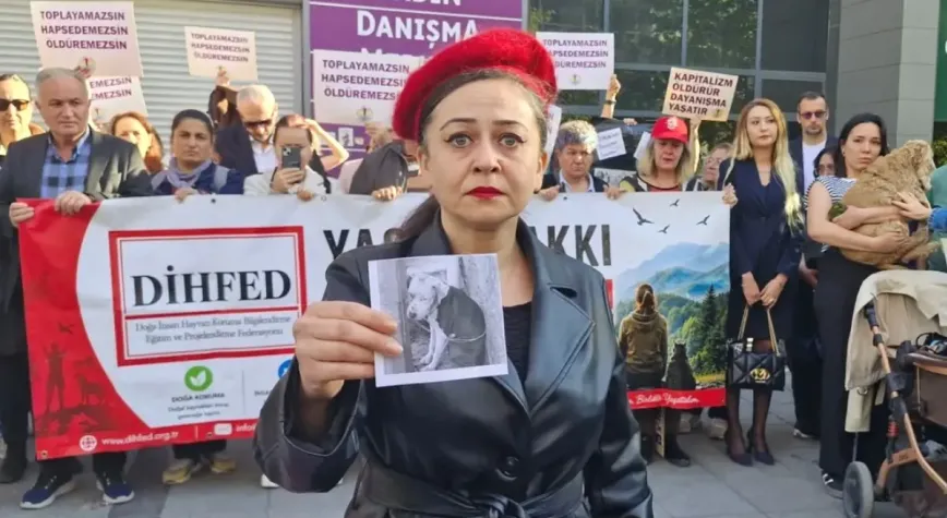 Ankara'da  Dünya Hayvanları Koruma Günü basın açıklaması