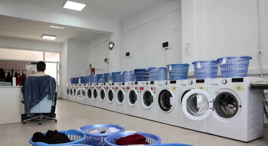 Ankara’da Üniversite Öğrencilerine Ücretsiz Çamaşır Yıkama Desteği