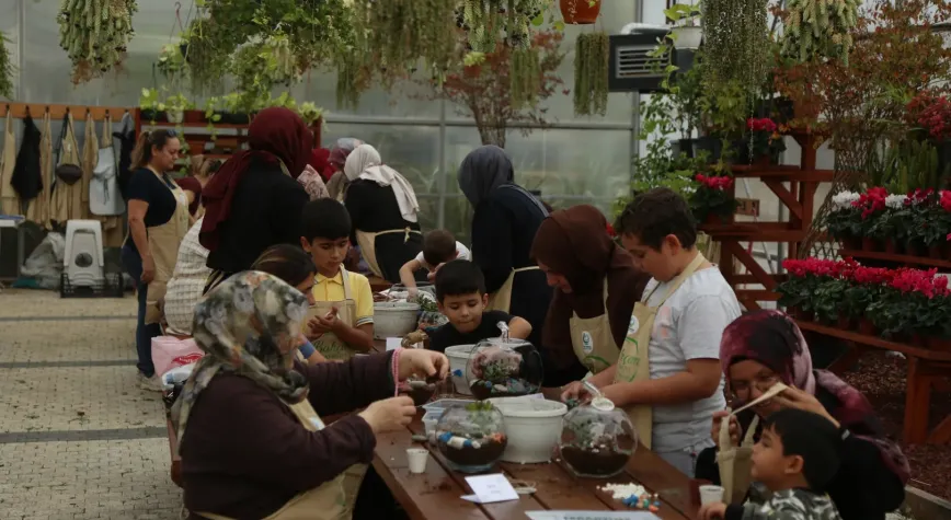 Bahçem Çayırova’da teraryum atölyesi
