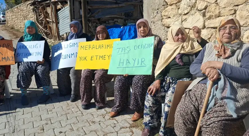 Beypazarı Doğanyurt’ta taş ocağına karşı tepki: Köylüler meydanda toplandı