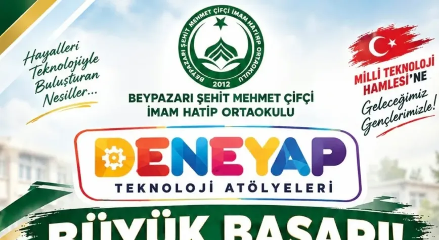 Beypazarı’nda 3 öğrenci Deneyap Teknoloji Atölyeleri’ne katılmaya hak kazandı