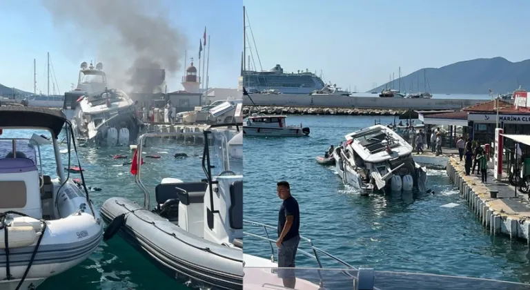 Bodrum'da marinada patlama! Yaralılar var
