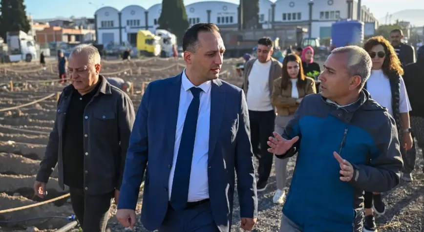 Bornova'da yağmur suyuyla tarımsal üretim başladı