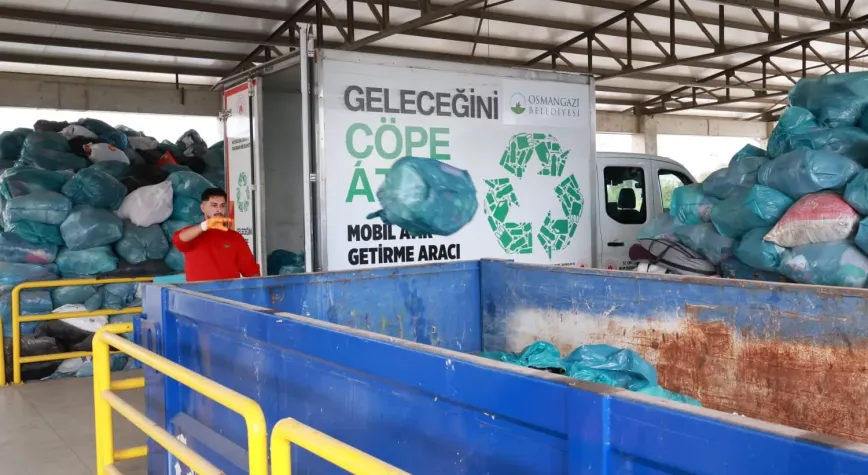 Bursa Osmangazi'de geri dönüşümde 9 ayda büyük başarı