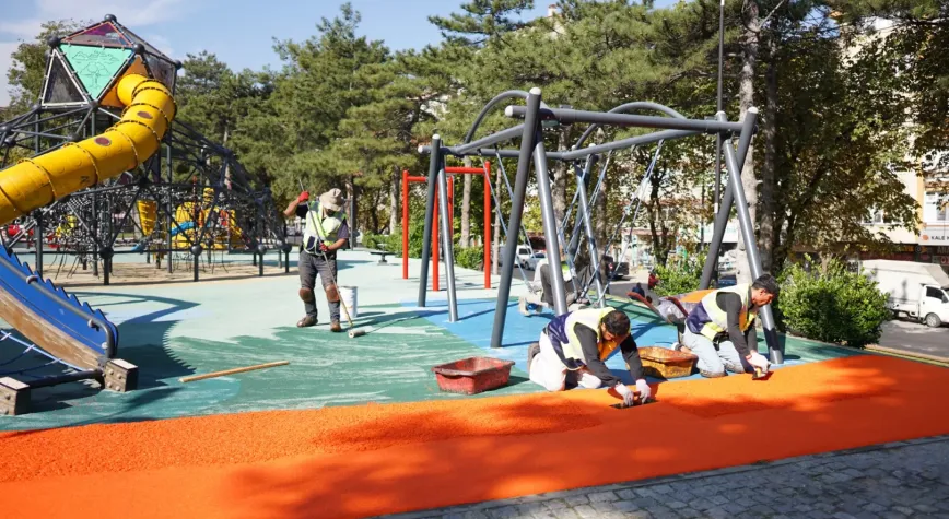 Bursa Yıldırım'da parklar kışa hazırlanıyor
