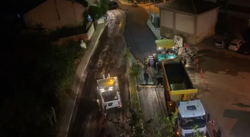 Bursa’da 2. Vatan Caddesi Gece Mesaisiyle Yenileniyor