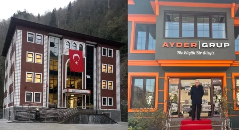 Çamlıhemşin'de Örnek Vefa! Haşimoğlu Ailesi Anne ve Babasının Adını Dev Bir Okulda Yaşatıyor