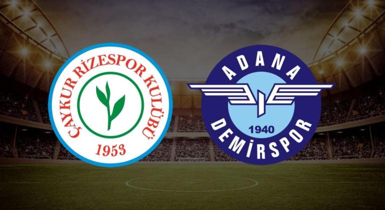 CANLI| Çaykur Rizespor- Adana Demirspor maçını canlı izle (Maç linki)