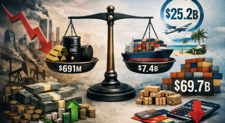 Cari Açık 25,2 Milyar Dolara İndi