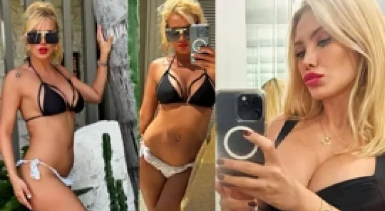 Ceyda Ersoy spordan mavi taytıyla paylaştı fiziği hayran bıraktı