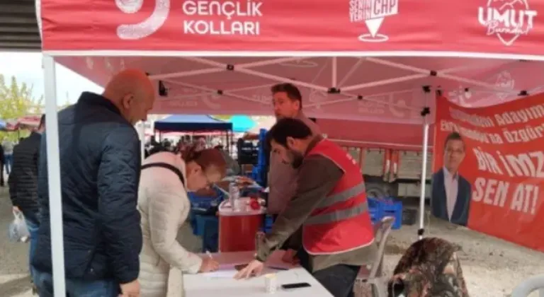 CHP'nin imza standına taşlı saldırı! "Takipçisi olacağız"