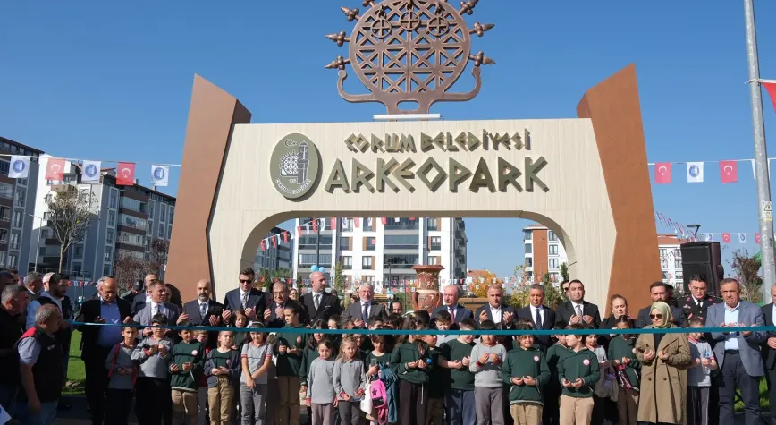 Çorum’un üçüncü tematik parkı 'Arkeopark' açıldı