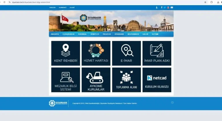 Diyarbakır'da Kent Bilgi Sistemi güncelleniyor