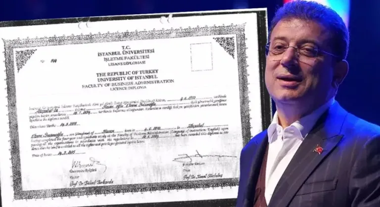 Ekrem İmamoğlu'nun diploması için yeni iddialar!