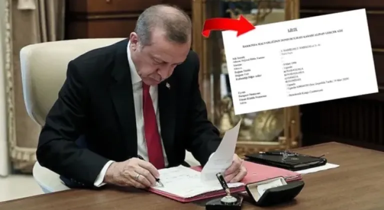 Erdoğan imzaladı: 3 kişinin Türkiye'deki mal varlıkları donduruldu!