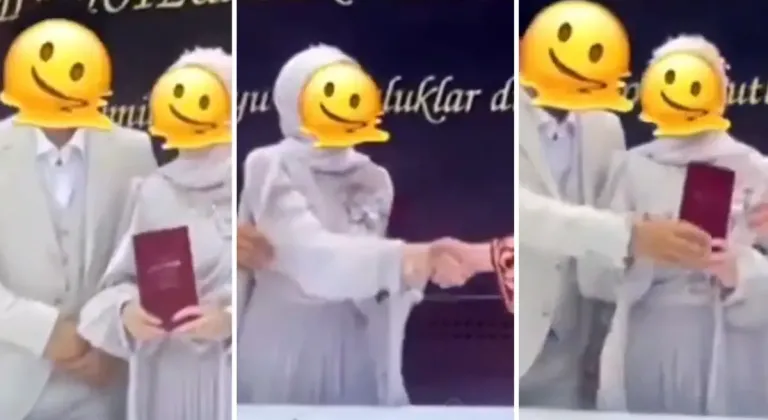 Gelinin nikahlarını kıyan kadın memura hareketi olay oldu: Çok saygısızca