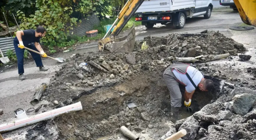 Giresun şehir içinde bakım onarım çalışmalarına devam