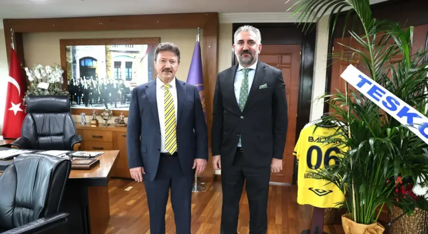 Hatunoğlu'ndan TESK Genel Başkanı Yiğiner'e tebrik ziyareti