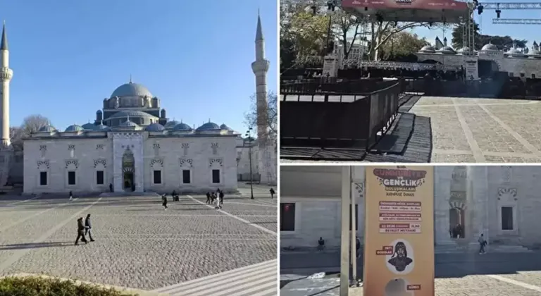 İBB'den cami önü konser rezaleti... Kaymakamlık etkinliği iptal etti
