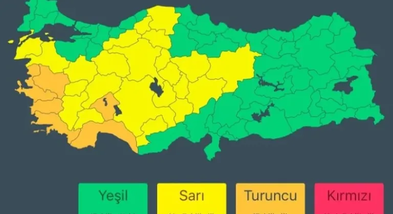 İçişleri Bakanlığı'ndan 6 İle 'Turuncu Uyarı'