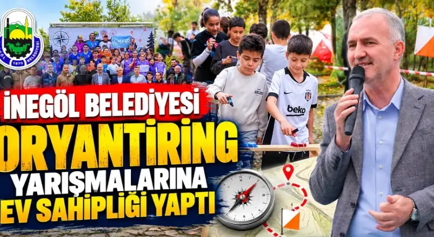 İnegöl Belediyesi oryantiring yarışmalarına ev sahipliği yaptı