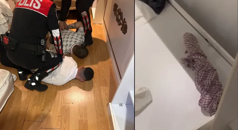 İstanbul’un göbeğinde otel odasına şok baskın