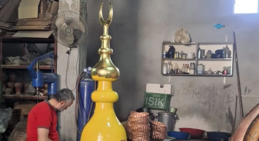 Kahta’dan Rize’ye altın varak: Recep Tayyip Erdoğan Camii’nin süslemelerinde kullanılacak
